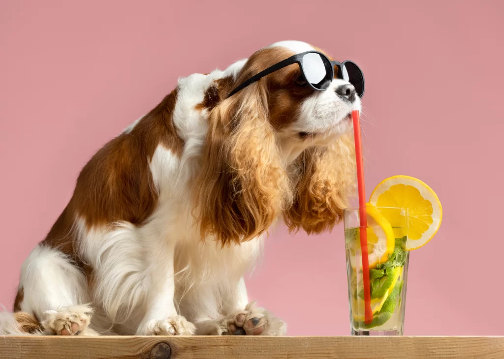 beautiful-pet-portrait-dog-with-juice